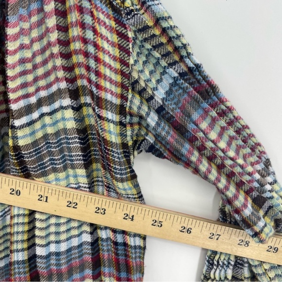 Free People come On Over Plaid Top Oversized XS - Picture 6 of 8